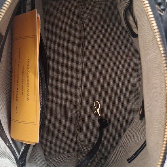 Dooney & Bourke Black Mini Signature  Satchel With Detachable Handbag - Picture 10 of 12